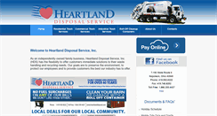 Desktop Screenshot of heartlanddisposal.com